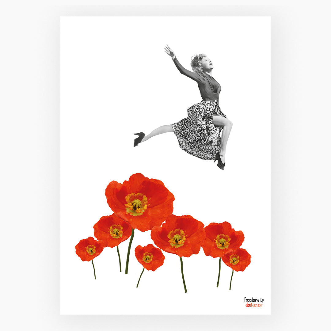 Lámina emocional decorativa liberación salto.
