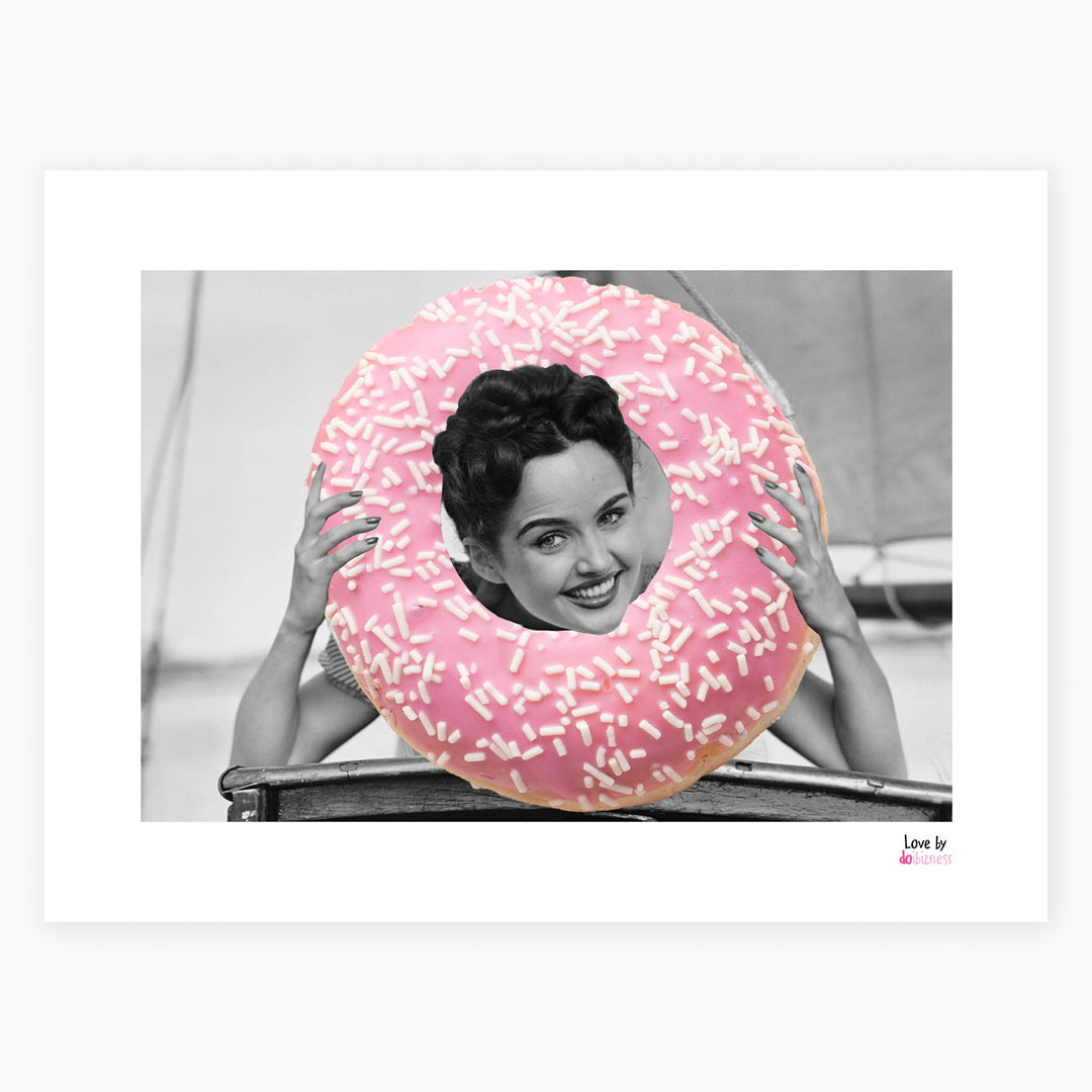 Lámina emocional decorativa amor rosquilla.