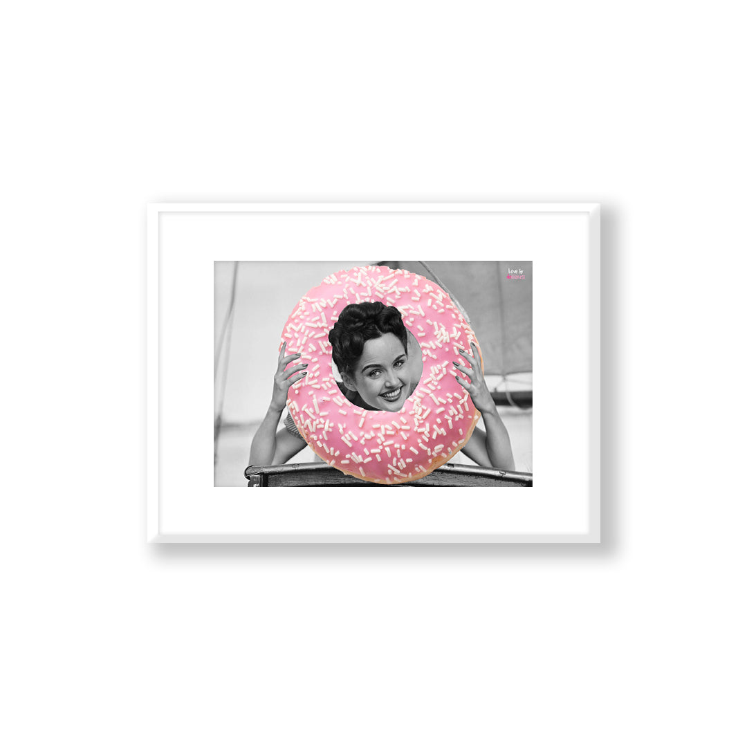 Lámina emocional decorativa amor rosquilla.